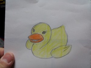 アヒルのおもちゃのプロトタイプ