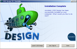 インストール完了画面